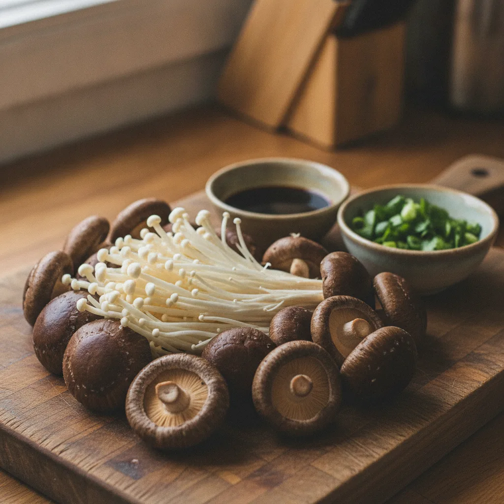 champignons cuisine asiatique