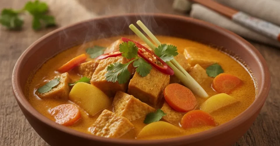 Curry vietnamien vegan, le cà ri chay doux et parfumé - curry vietnamien vegan