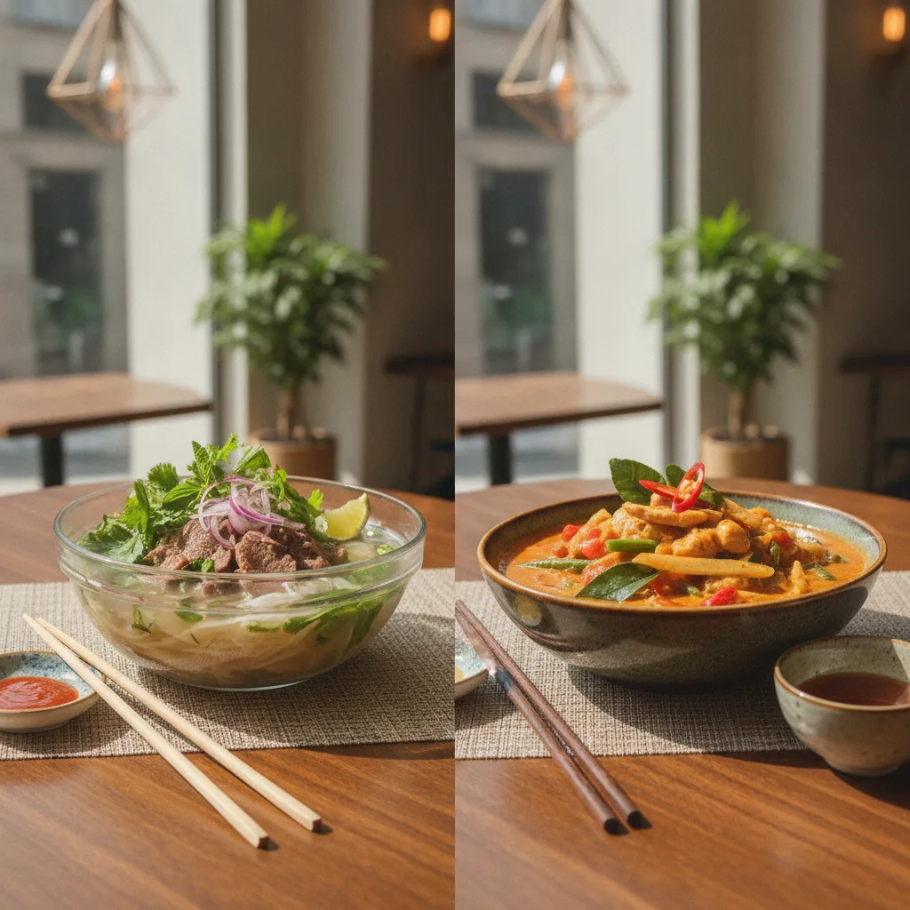 différence cuisine vietnamienne thaïlandaise