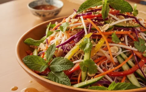 Vietnamese salad | freshness and authentic vegetable flavours – authentic vegetarian Vietnamese salad