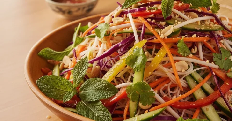 Salade vietnamienne | fraîcheur et authenticité végétale - salade vietnamienne vegetale authentique