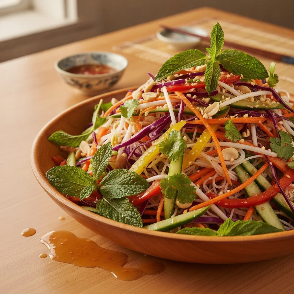 Salade vietnamienne | fraîcheur et authenticité végétale - salade vietnamienne vegetale authentique