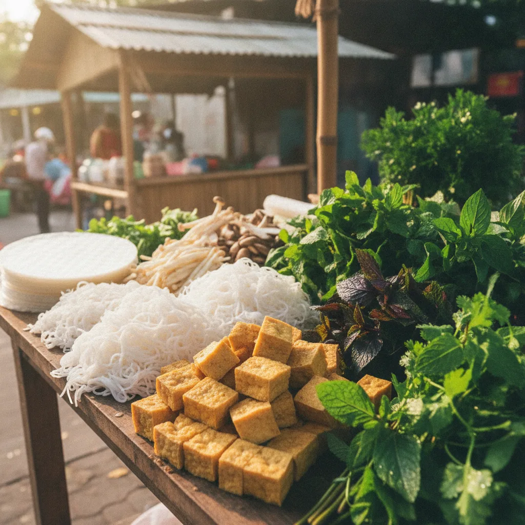 vegan Vietnamese street food